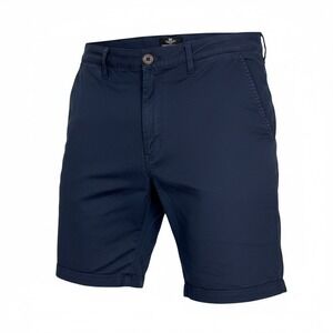 Threadbare Chino Shorts‎ 38 Navy Blue Button Fly Cotton Twill Preppy NWT